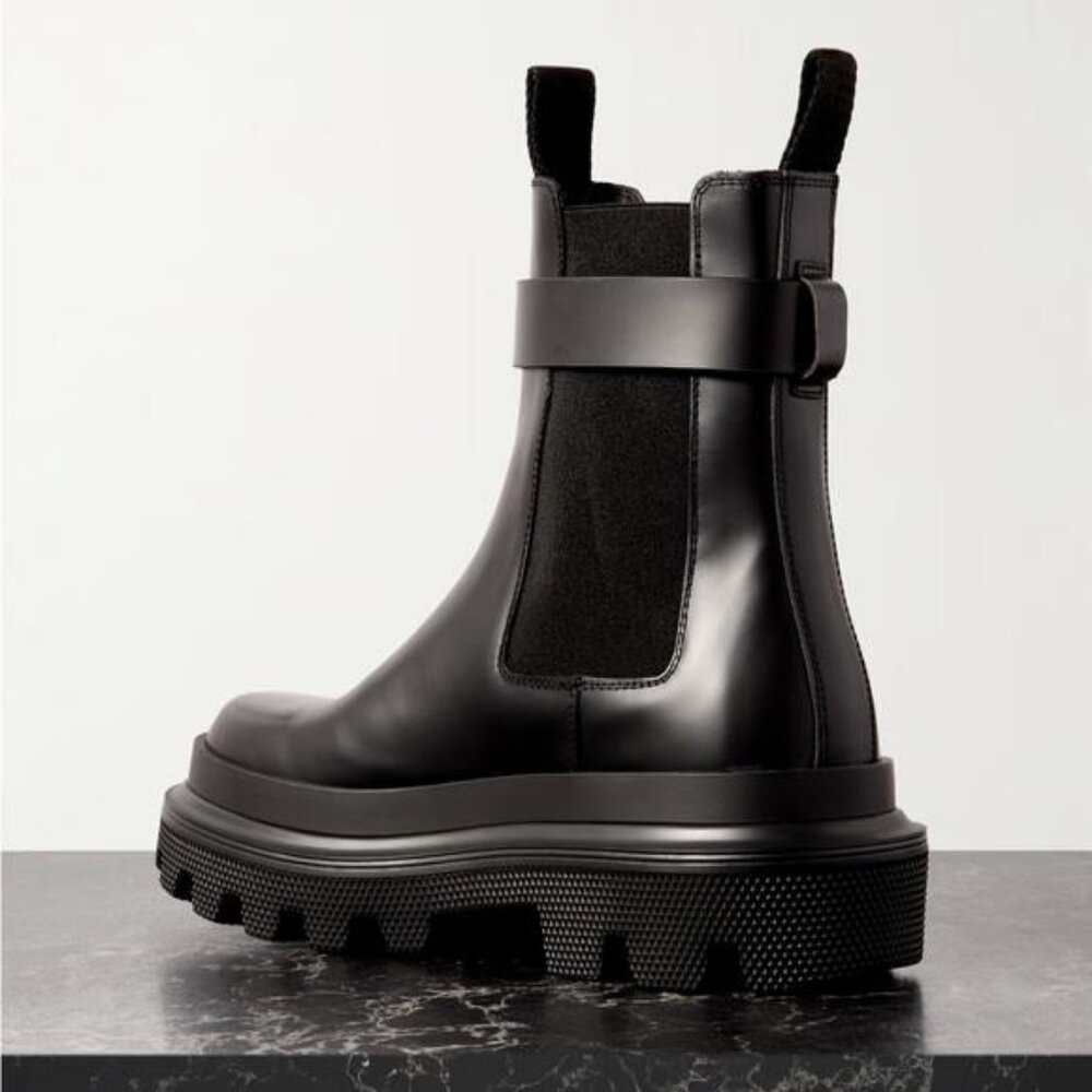 New Authentic Dolce&Gabbana Lug Sole Chelsea Boot Women’s Shoes - Picture 3 of 9